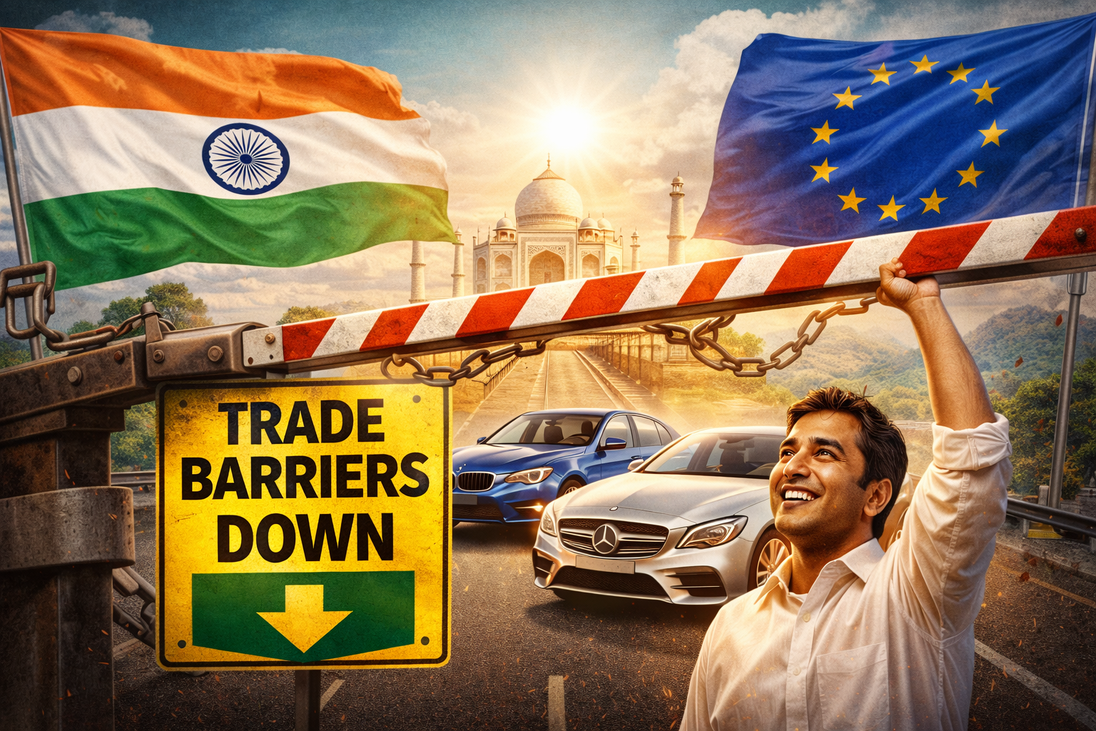 Hindistan AB otomobillerinde gümrük duvarını indiriyor